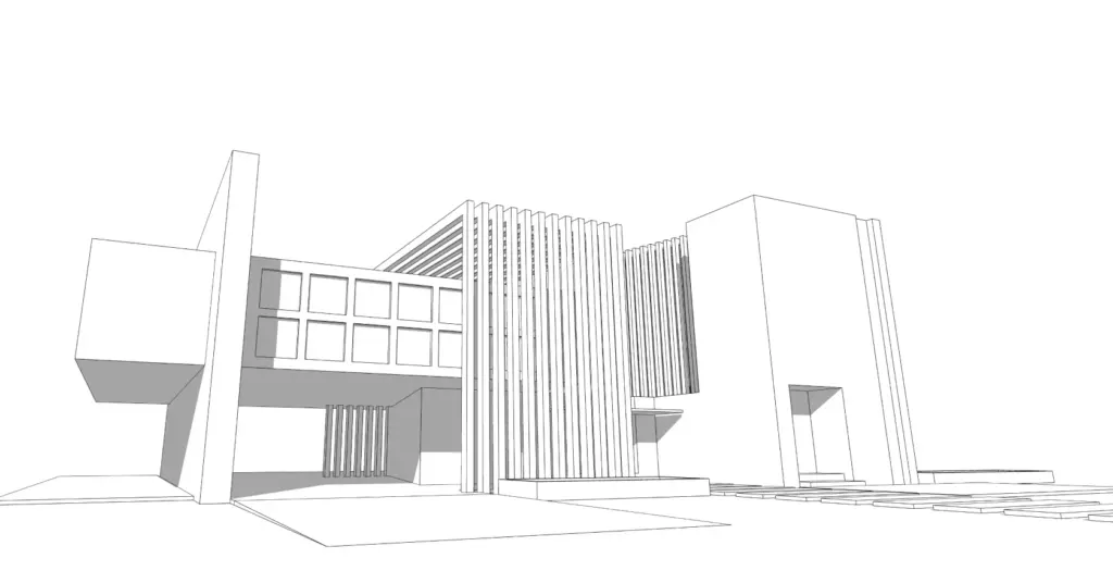 Architech diagram of a house